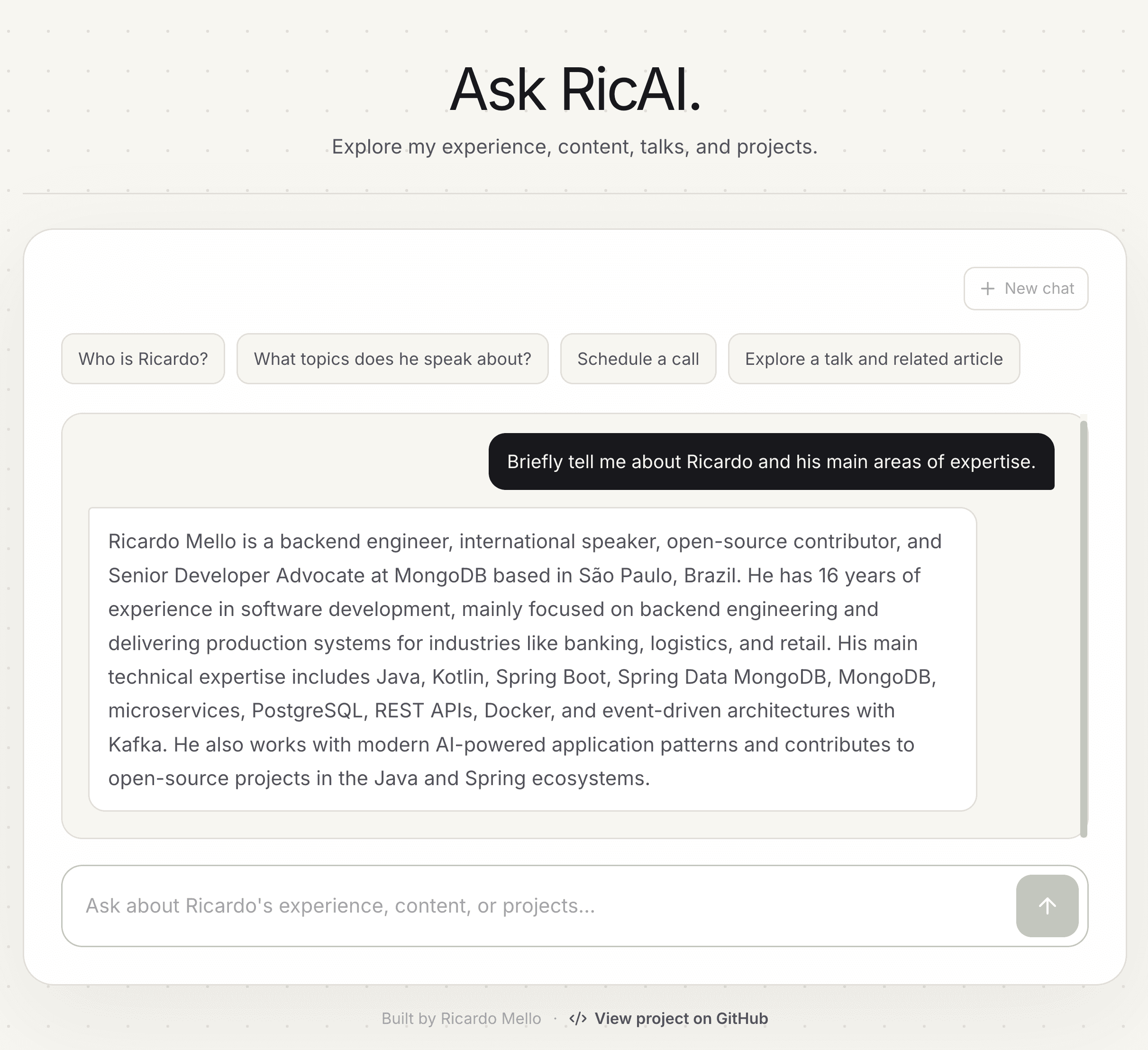 How I built an AI assistant for my career with Java, Spring AI, and MongoDB
