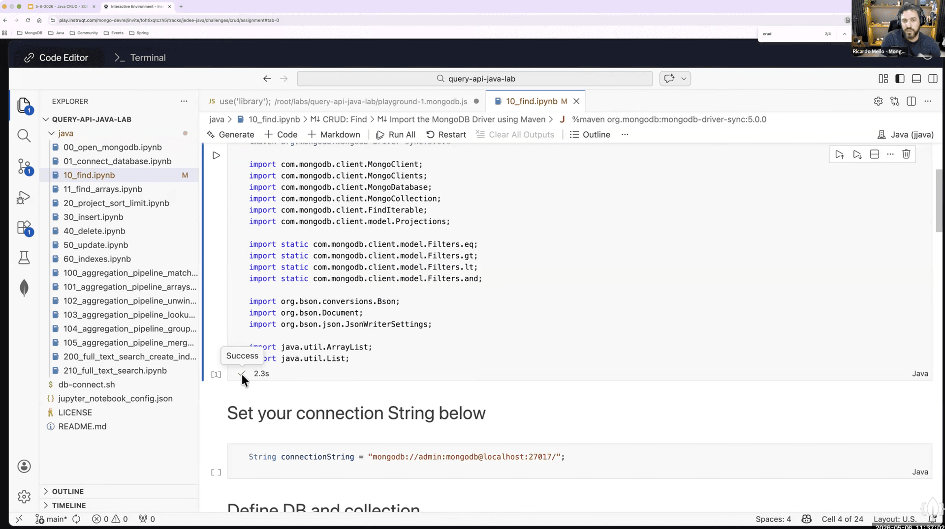 MongoDB CRUD Operations in Java — 1
